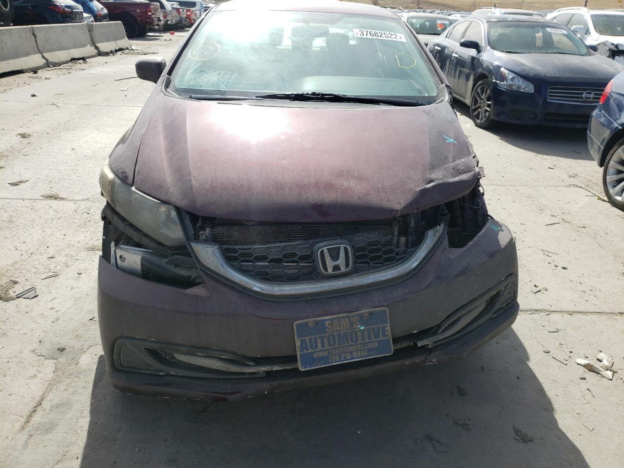 Photo 9 from auction – 2014 HONDA CIVIC LX with VIN 19XFB2E58EE039129