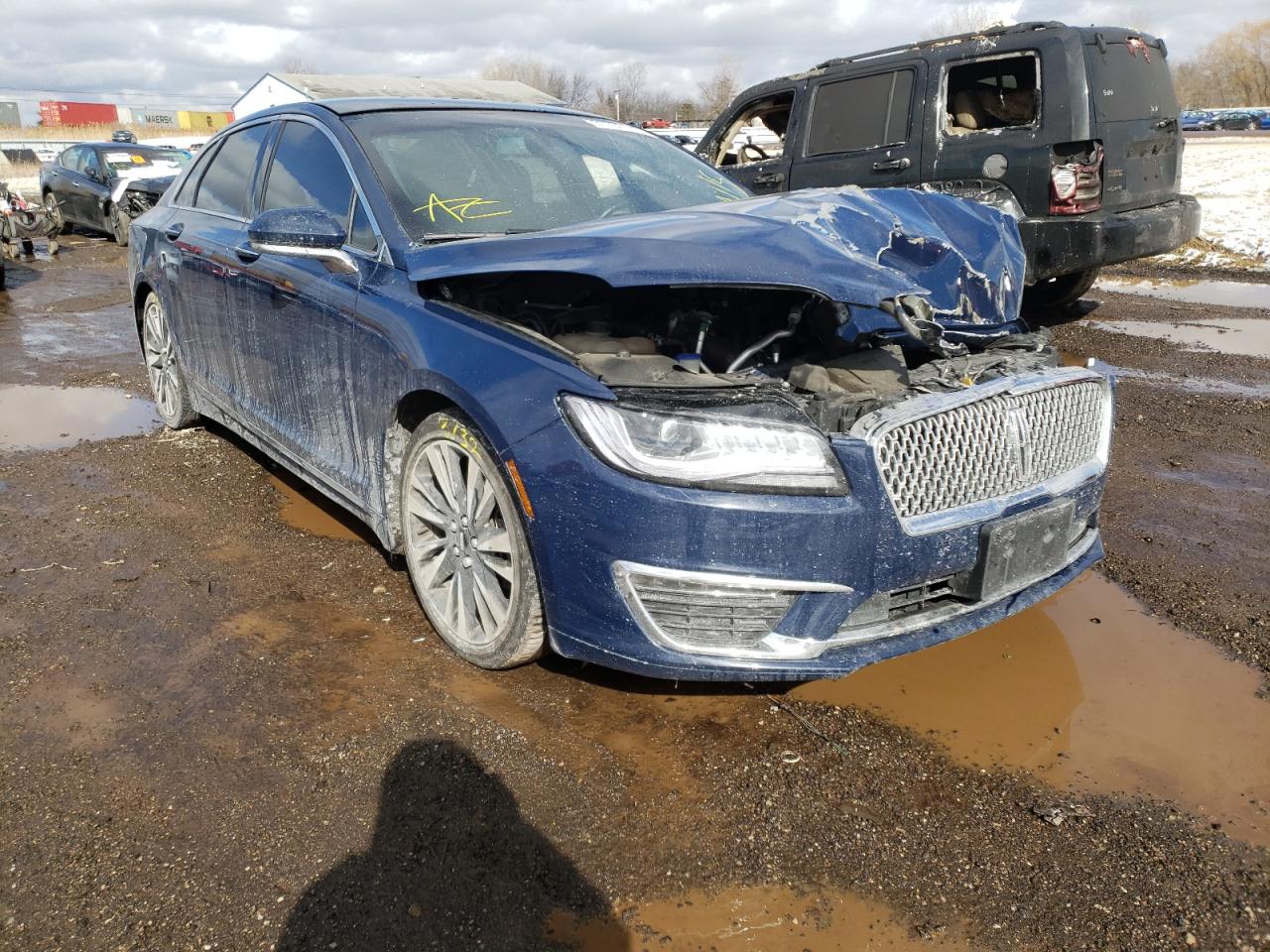 LINCOLN MKZ RESERV 2018 with VIN 3LN6L5FC5JR607752 - Photo from auction