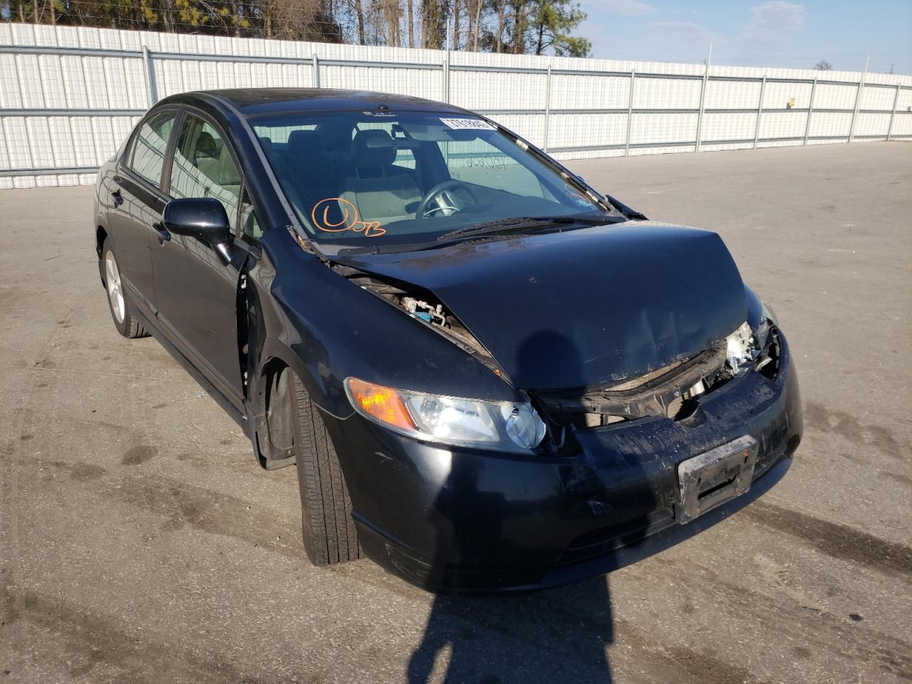 HONDA CIVIC EX 2008 with VIN 1HGFA16808L108835 - Photo from auction