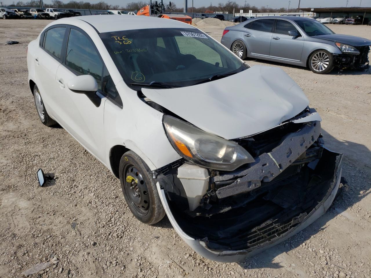 KIA RIO LX 2013 with VIN KNADM4A39D6303865 - Photo from auction