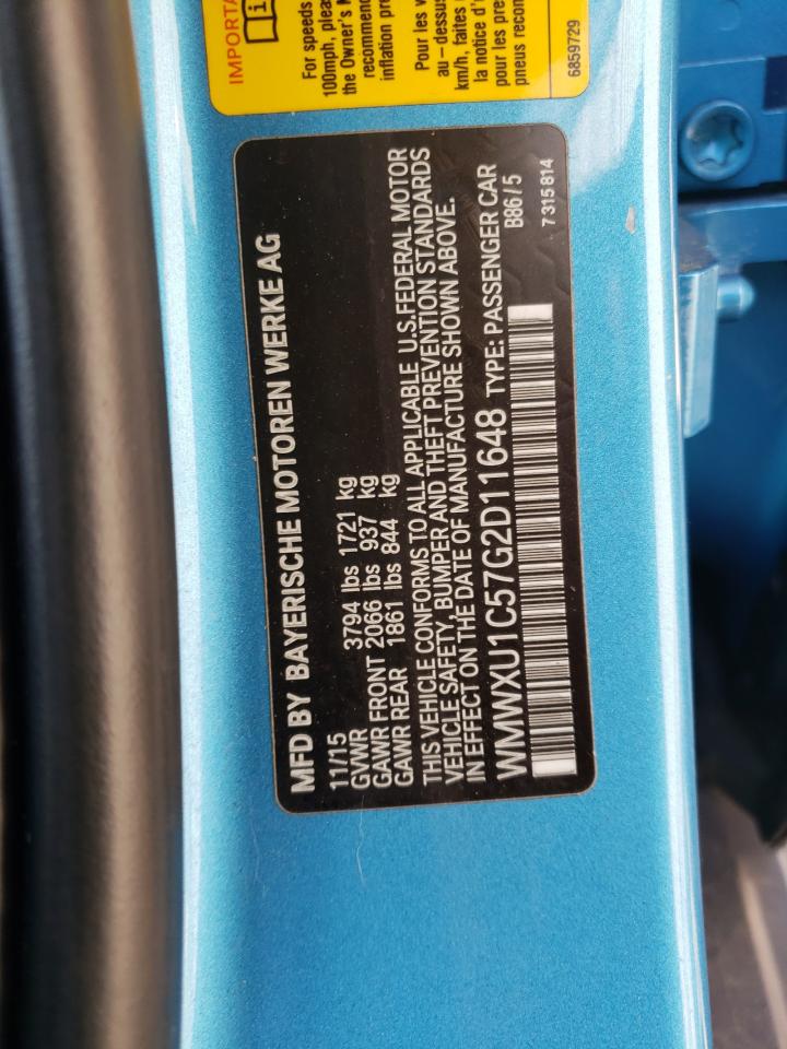 Photo 10 from auction – 2016 MINI COOPER with VIN WMWXU1C57G2D11648