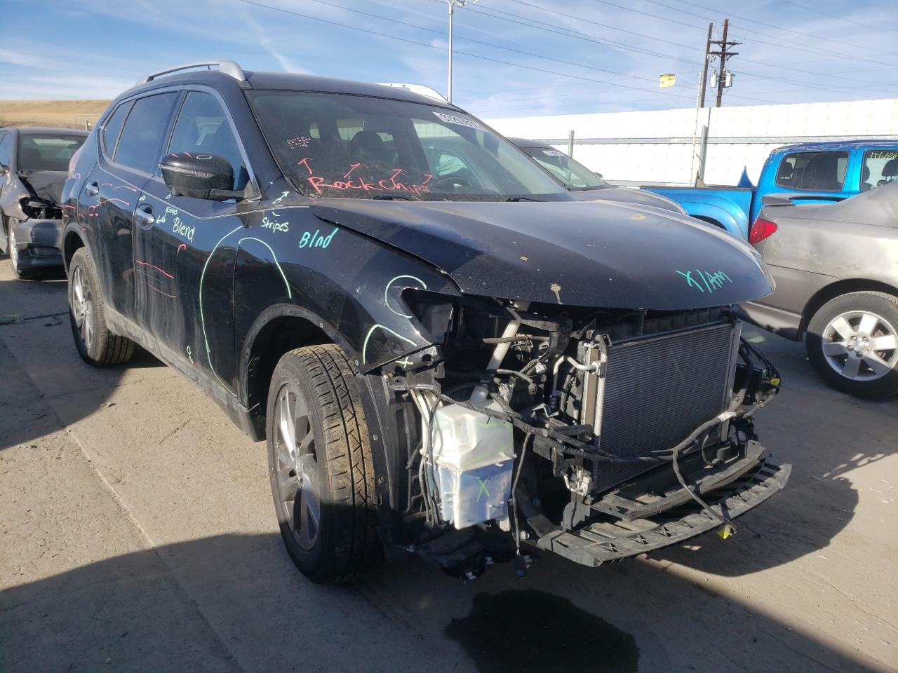 NISSAN ROGUE S 2016 with VIN KNMAT2MV2GP728918 - Photo from auction