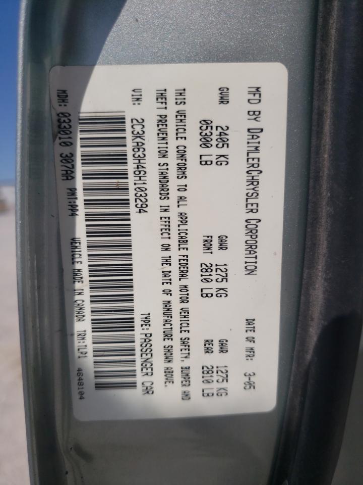 Foto 10 de la subasta – 2006 CHRYSLER 300C con VIN 2C3KA63H46H103294
