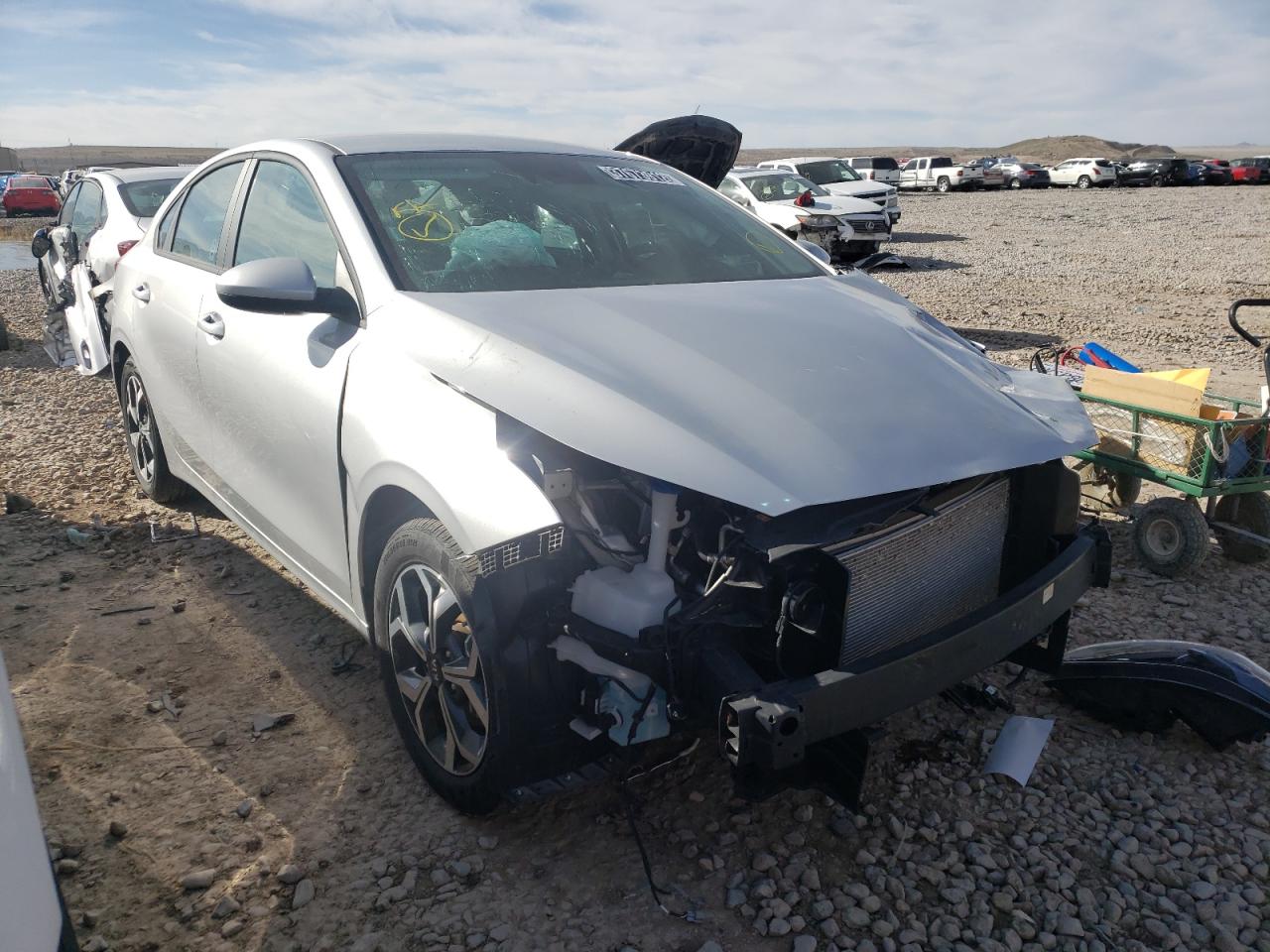 KIA FORTE FE 2021 with VIN 3KPF24AD9ME349720 - Photo from auction
