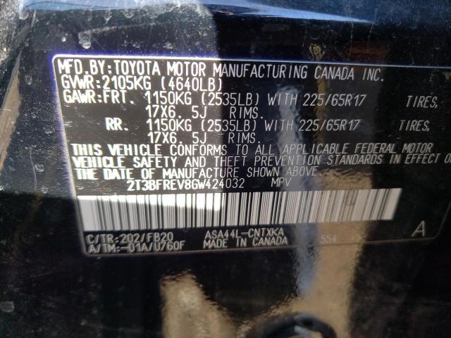 Photo 10 from auction – 2016 TOYOTA RAV4 LE with VIN 2T3BFREV8GW424032