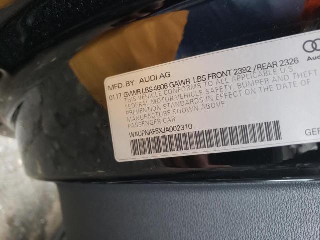 Photo 10 from auction – 2018 AUDI A5 PREMIUM with VIN WAUPNAF5XJA002310