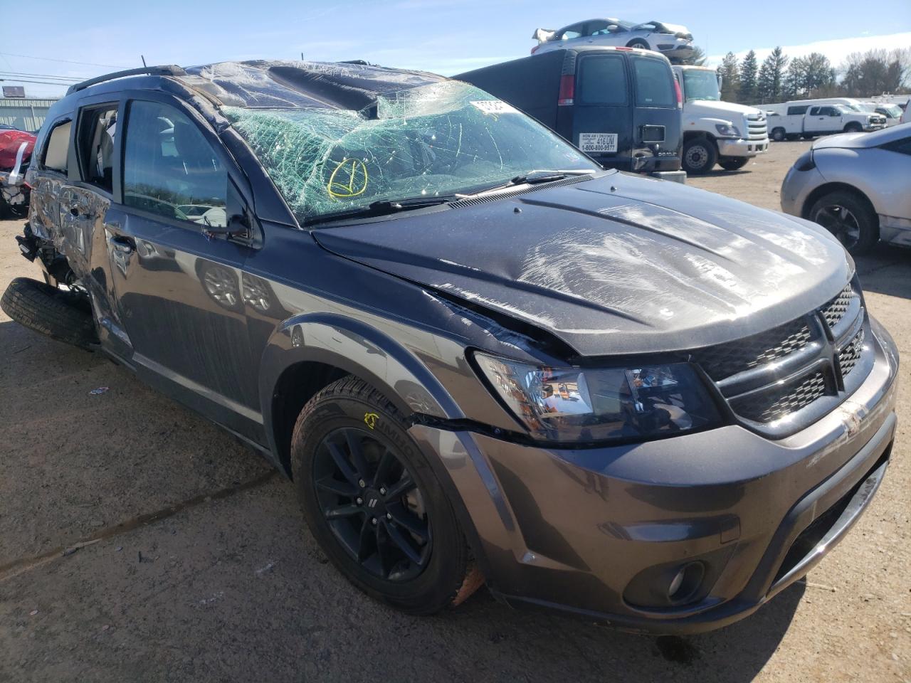 DODGE JOURNEY SE 2019 with VIN 3C4PDCBB8KT804281 - Photo from auction
