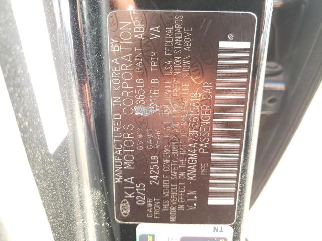 Photo 10 from auction – 2015 KIA OPTIMA LX with VIN KNAGM4A73F5615818