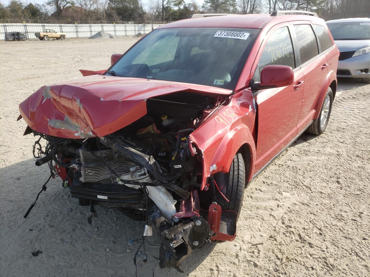 Photo 2 from auction – 2016 DODGE JOURNEY SX with VIN 3C4PDCBB7GT120152
