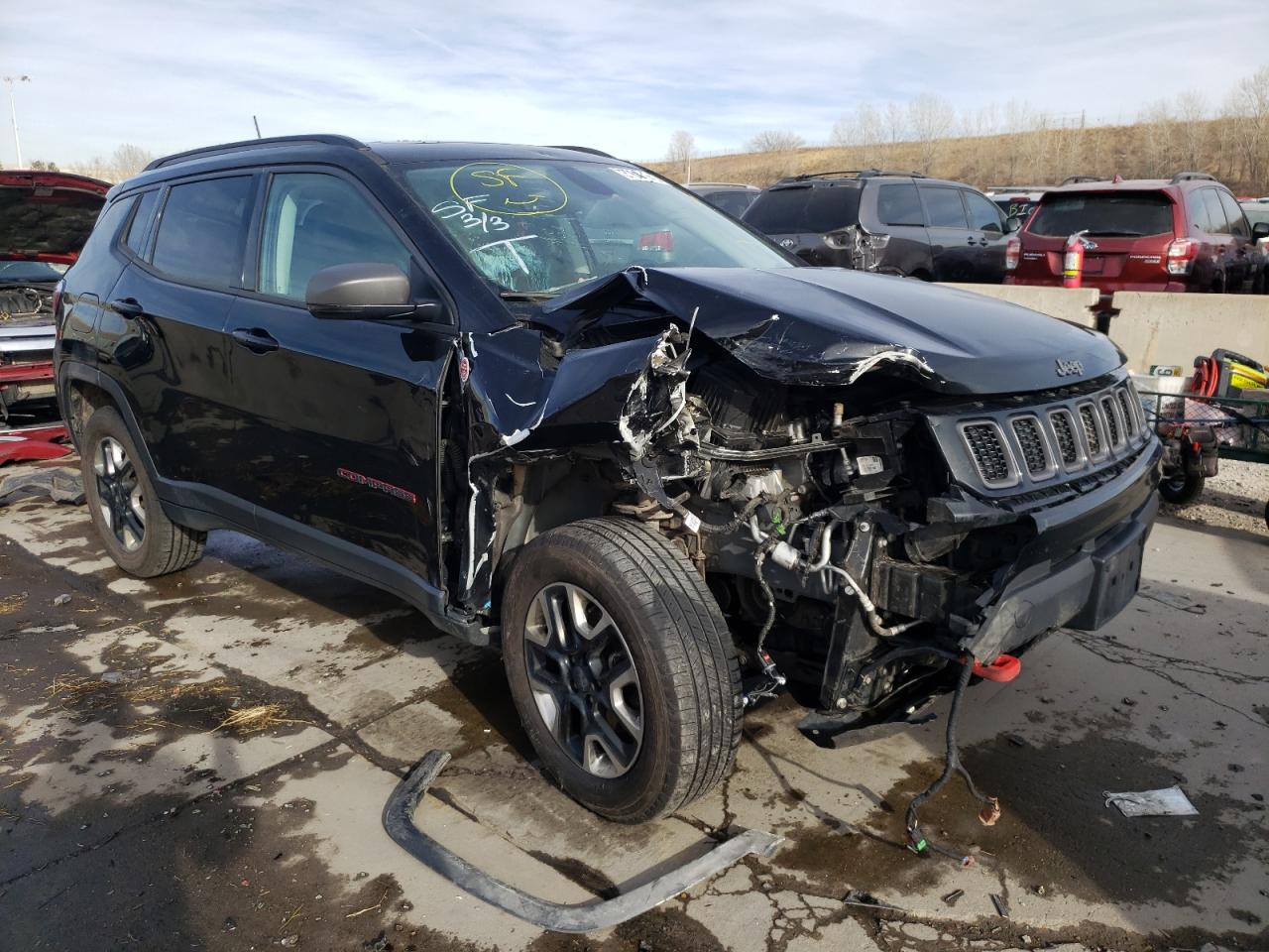 JEEP COMPASS TR 2018 with VIN 3C4NJDDB7JT192608 - Photo from auction