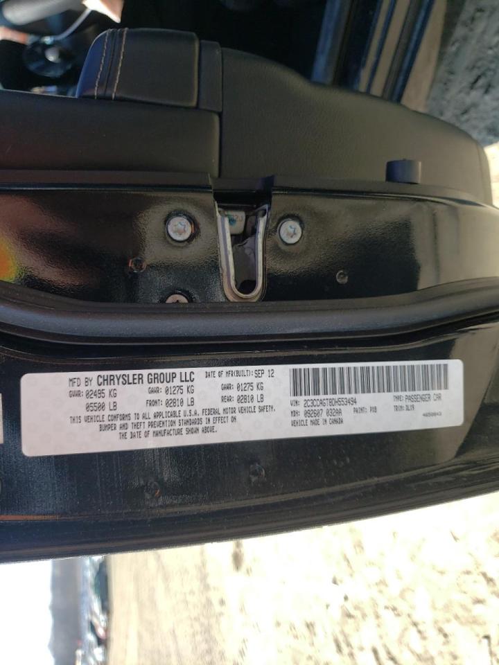 Photo 10 from auction – 2013 CHRYSLER 300 S with VIN 2C3CCAGT8DH553494