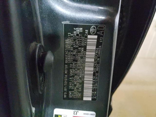 Photo 10 from auction – 2013 TOYOTA COROLLA BA with VIN 2T1BU4EE4DC060349