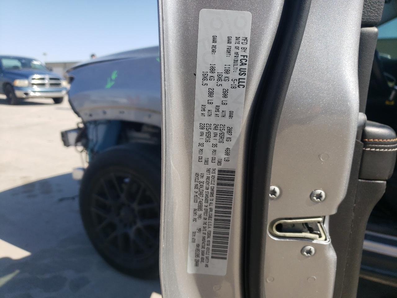 Photo 10 from auction – 2018 JEEP COMPASS SP with VIN 3C4NJDAB7JT409885