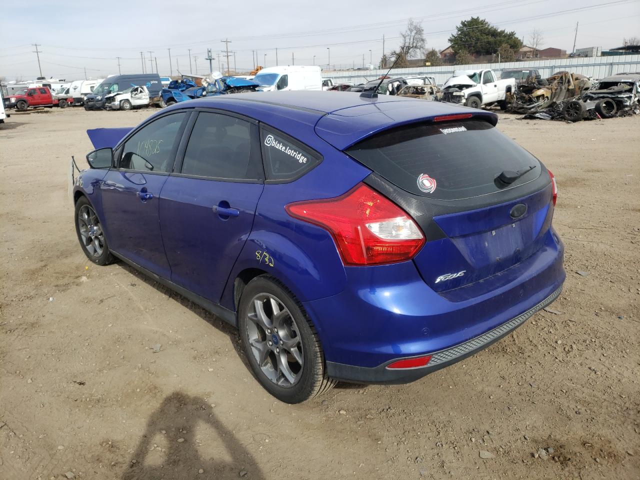 Photo 3 from auction – 2013 FORD FOCUS SE with VIN 1FADP3K25DL145316