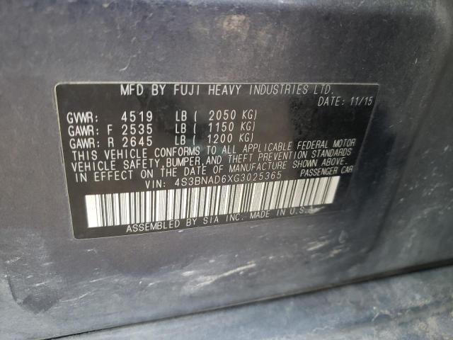 Photo 10 from auction – 2016 SUBARU LEGACY 2.5 with VIN 4S3BNAD6XG3025365