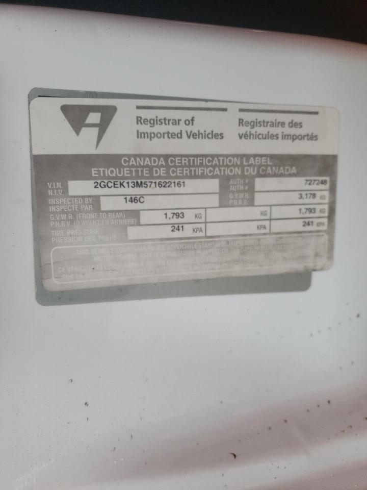 Foto 10 de la subasta – 2007 CHEVROLET SILVERADO con VIN 2GCEK13M571622161