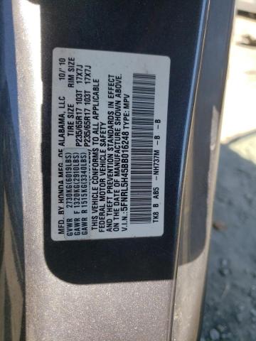 Photo 10 from auction – 2011 HONDA ODYSSEY EX with VIN 5FNRL5H45BB016248