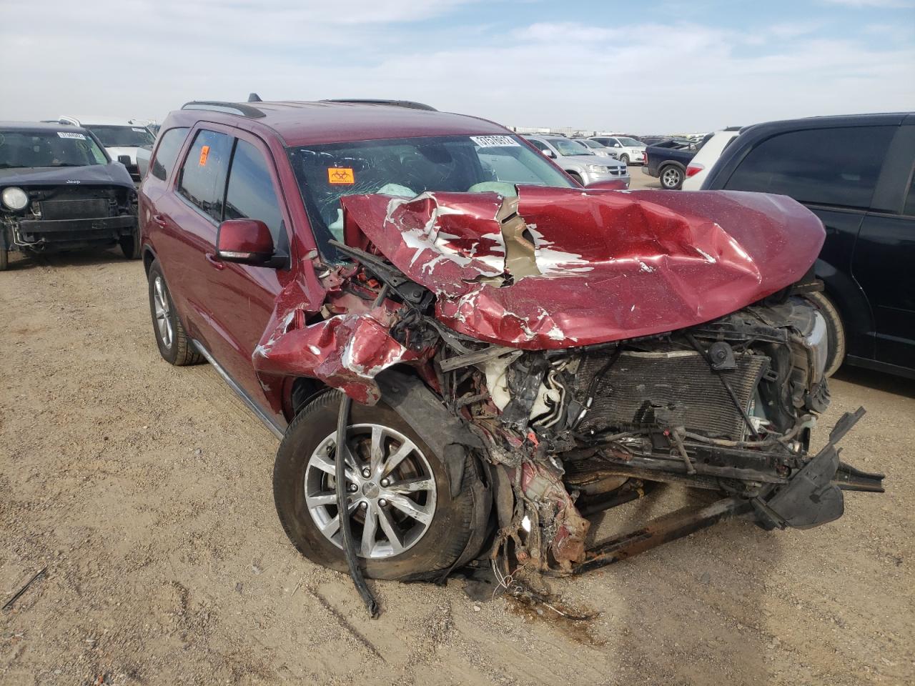 DODGE DURANGO LI 2014 with VIN 1C4RDHDG5EC597363 - Photo from auction