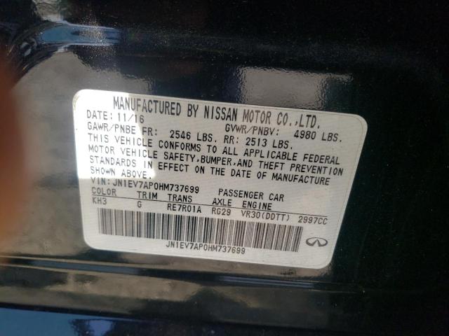Photo 10 from auction – 2017 INFINITI Q50 PREMIU with VIN JN1EV7AP0HM737699