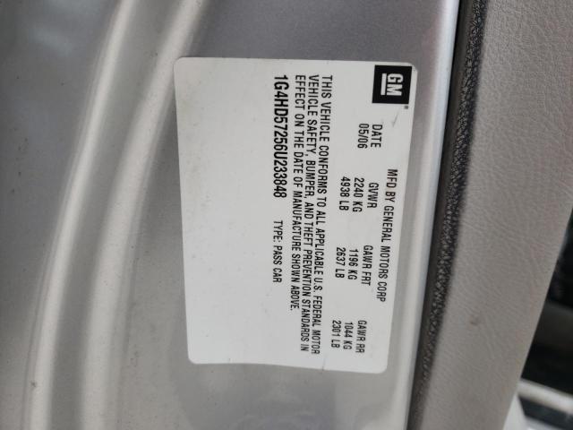 Photo 10 from auction – 2006 BUICK LUCERNE with VIN 1G4HD57256U223848