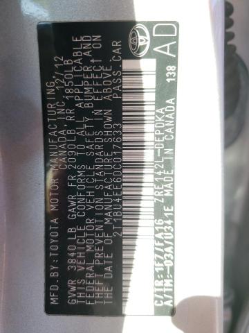 Photo 10 from auction – 2013 TOYOTA COROLLA BA with VIN 2T1BU4EE6DC017633