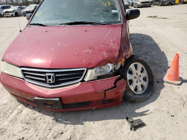 Photo 9 from auction – 2002 HONDA ODYSSEY EX with VIN 5FNRL18962B035055