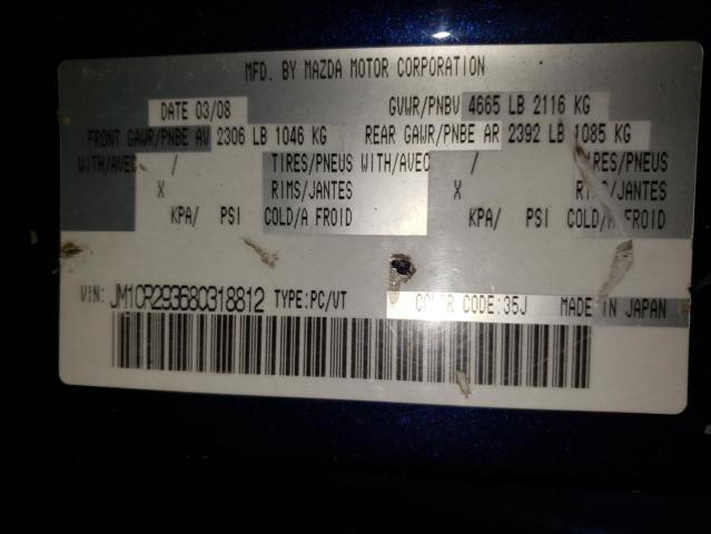 Photo 10 from auction – 2008 MAZDA 5 with VIN JM1CR293680318812