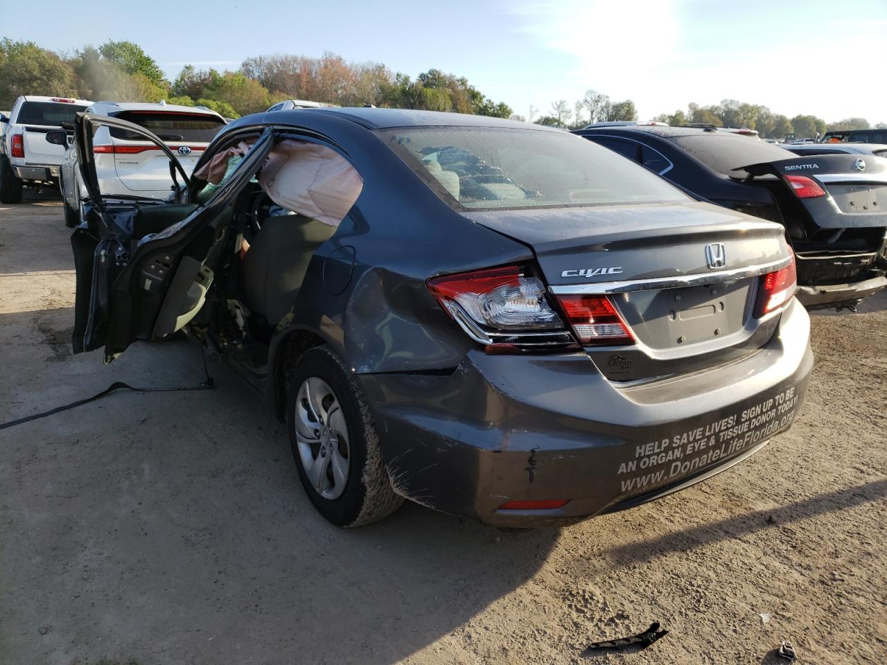 Photo 3 from auction – 2013 HONDA CIVIC LX with VIN 19XFB2F55DE032698