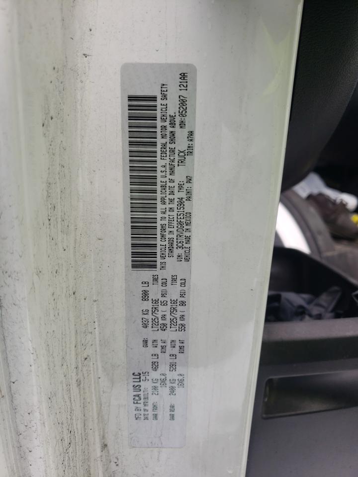 Photo 10 from auction – 2015 RAM PROMASTER with VIN 3C6TRVDG0FE515904