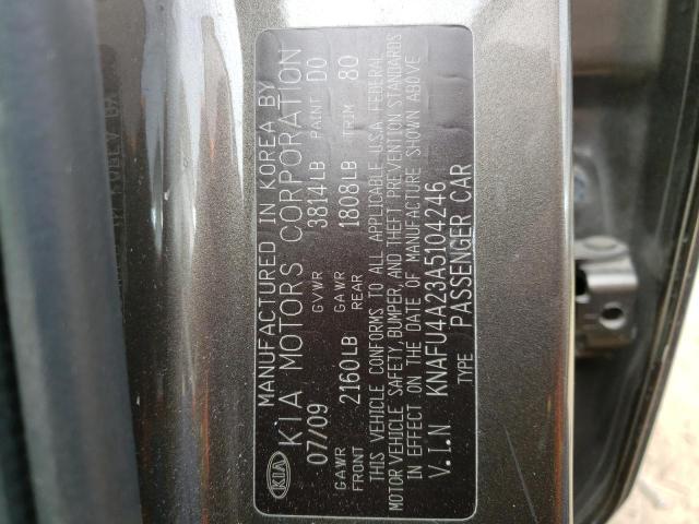 Photo 10 from auction – 2010 KIA FORTE EX with VIN KNAFU4A23A5104246