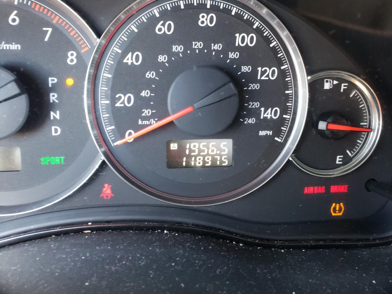 Photo 8 from auction – 2009 SUBARU LEGACY 2.5 with VIN 4S3BL616497235334