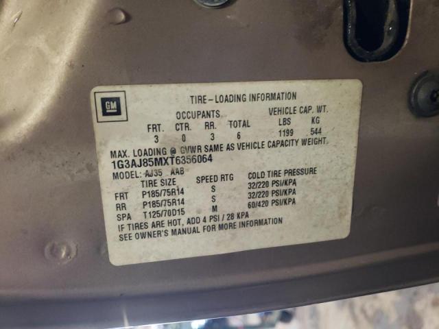 Photo 10 from auction – 1996 OLDSMOBILE CIERA SL with VIN 1G3AJ85MXT6356064