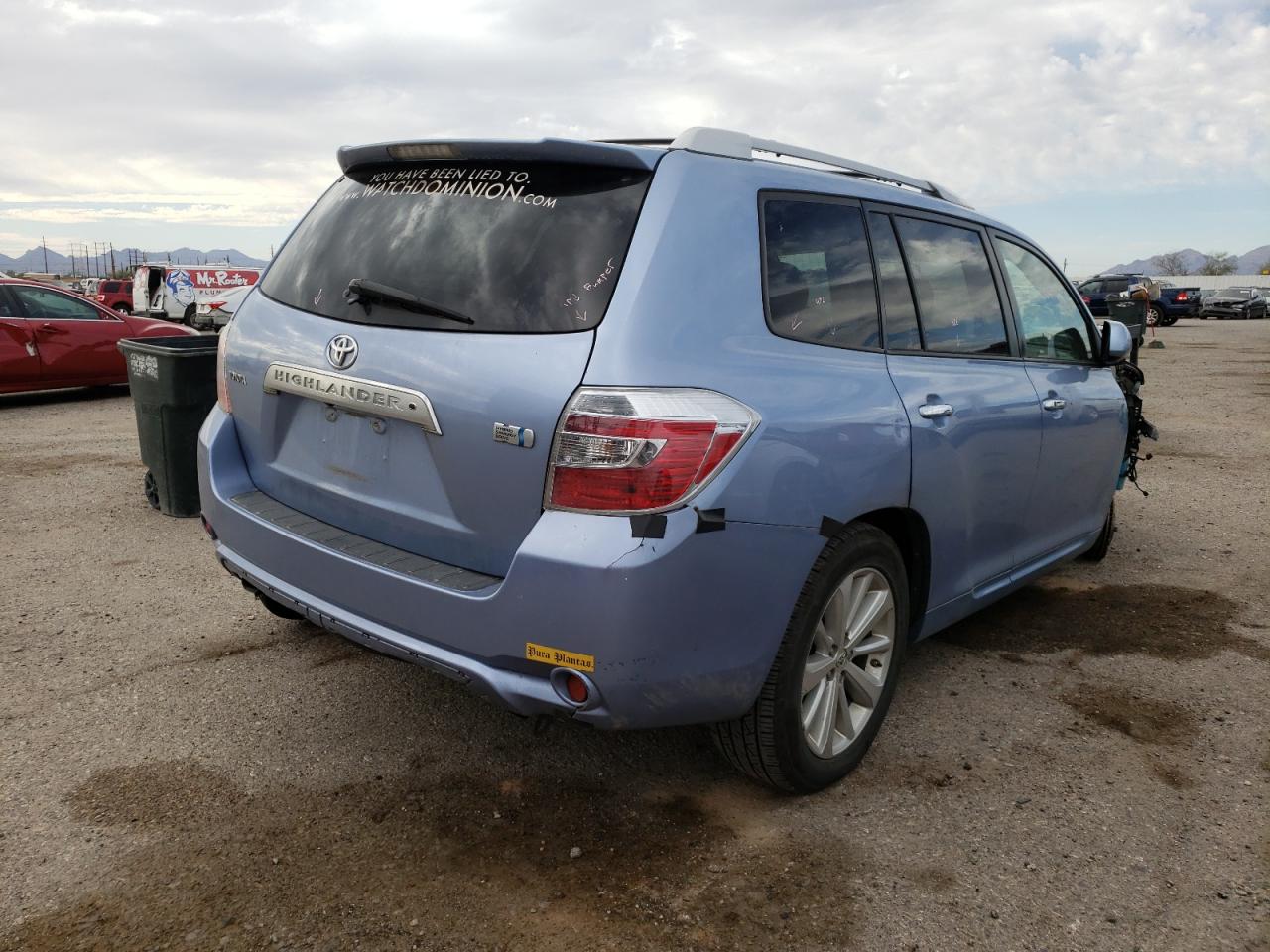 Photo 4 from auction – 2008 TOYOTA HIGHLANDER with VIN JTEEW41A182017730