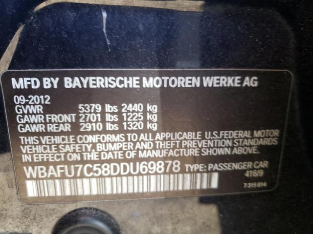 Photo 10 from auction – 2013 BMW 535 XI with VIN WBAFU7C58DDU69878