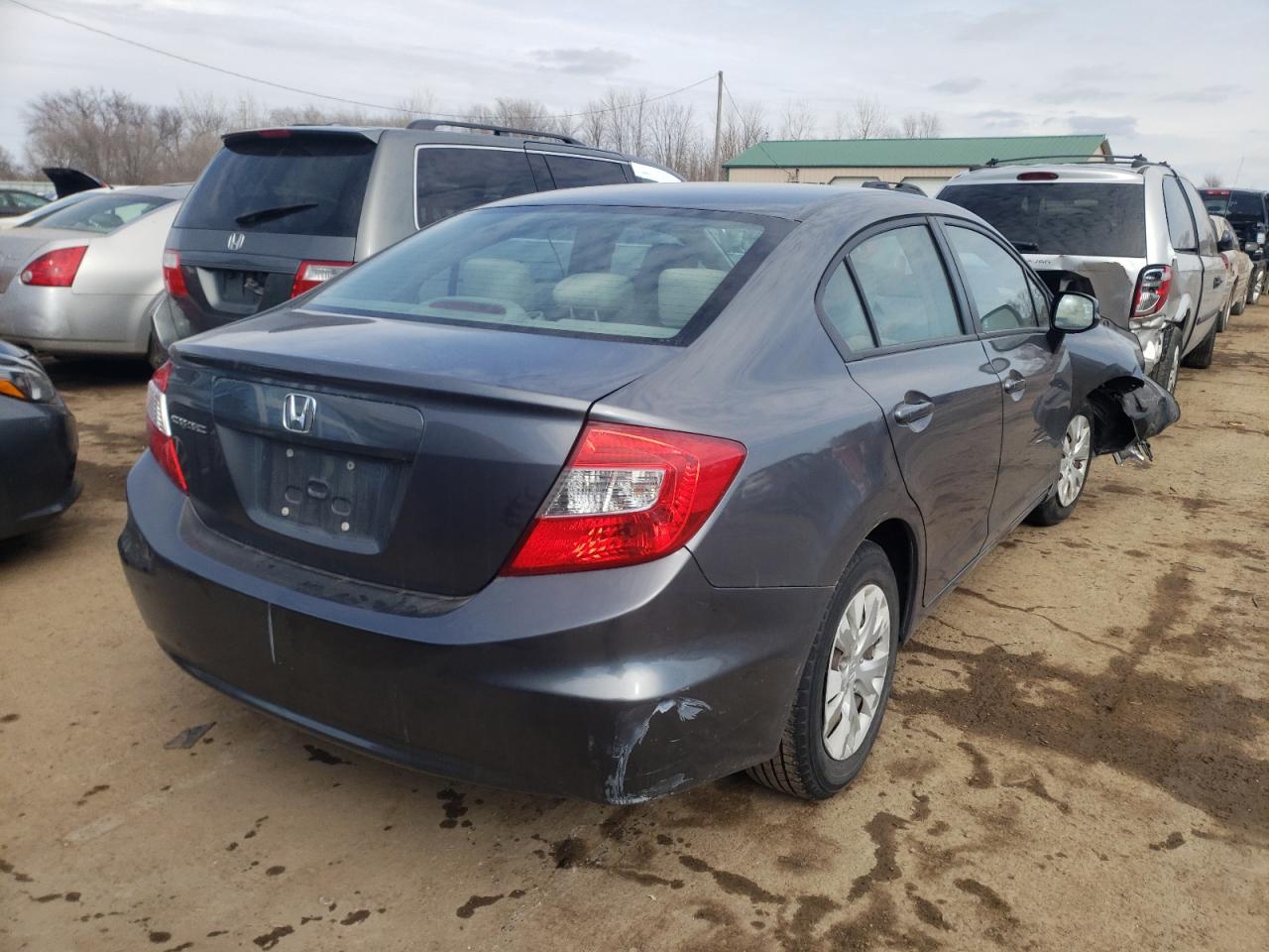 Photo 4 from auction – 2012 HONDA CIVIC LX with VIN 19XFB2F55CE101629