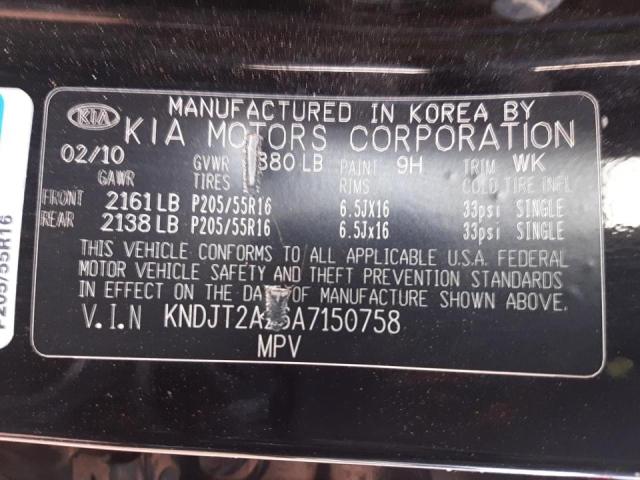 Photo 10 from auction – 2010 KIA SOUL + with VIN KNDJT2A26A7150758
