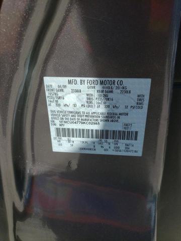 Photo 10 from auction – 2009 FORD ESCAPE LIM with VIN 1FMCU04779KC02985