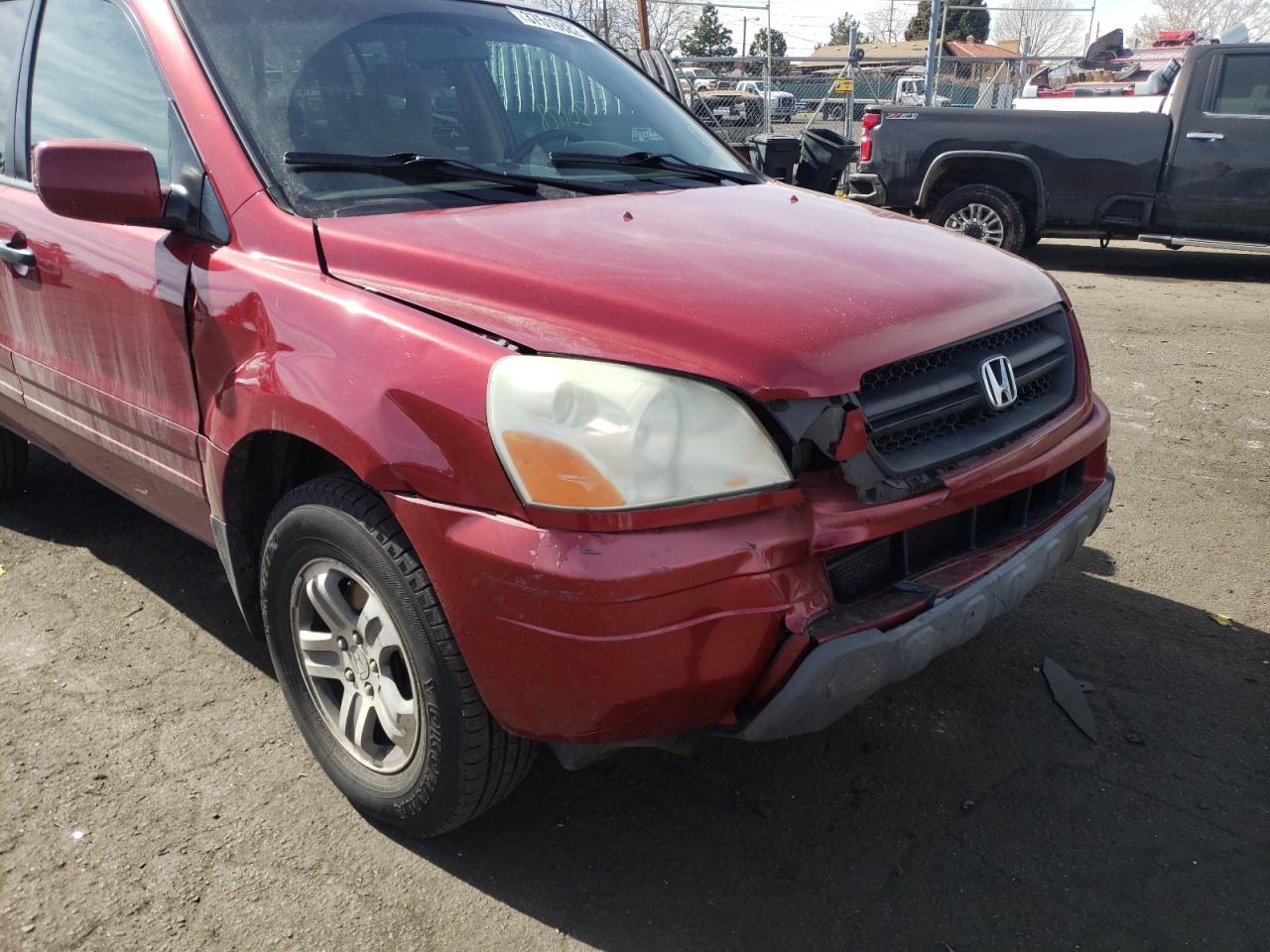 Photo 9 from auction – 2004 HONDA PILOT with VIN 2HKYF18444H567271