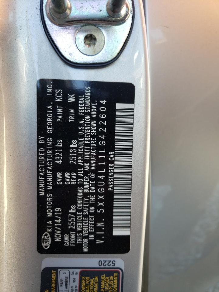 Photo 10 from auction – 2020 KIA OPTIMA EX with VIN 5XXGU4L11LG422604