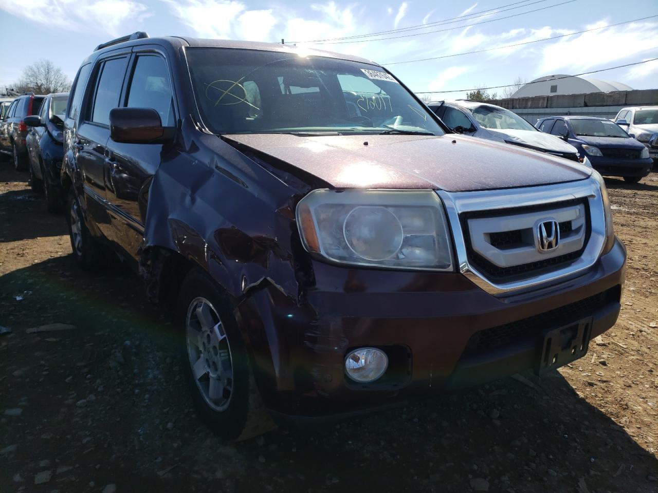 HONDA PILOT TOUR 2010 with VIN 5FNYF4H9XAB016107 - Photo from auction