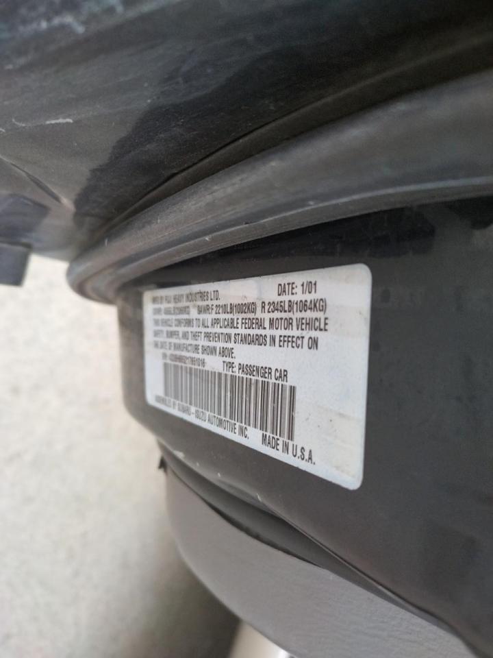 Photo 10 from auction – 2001 SUBARU LEGACY OUT with VIN 4S3BH665217651016