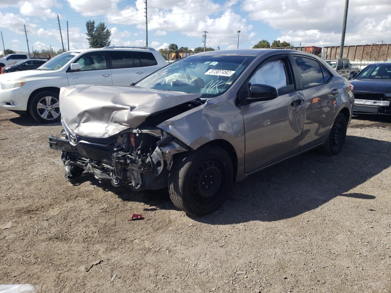 Photo 2 from auction – 2016 TOYOTA COROLLA L with VIN 2T1BURHE3GC635098