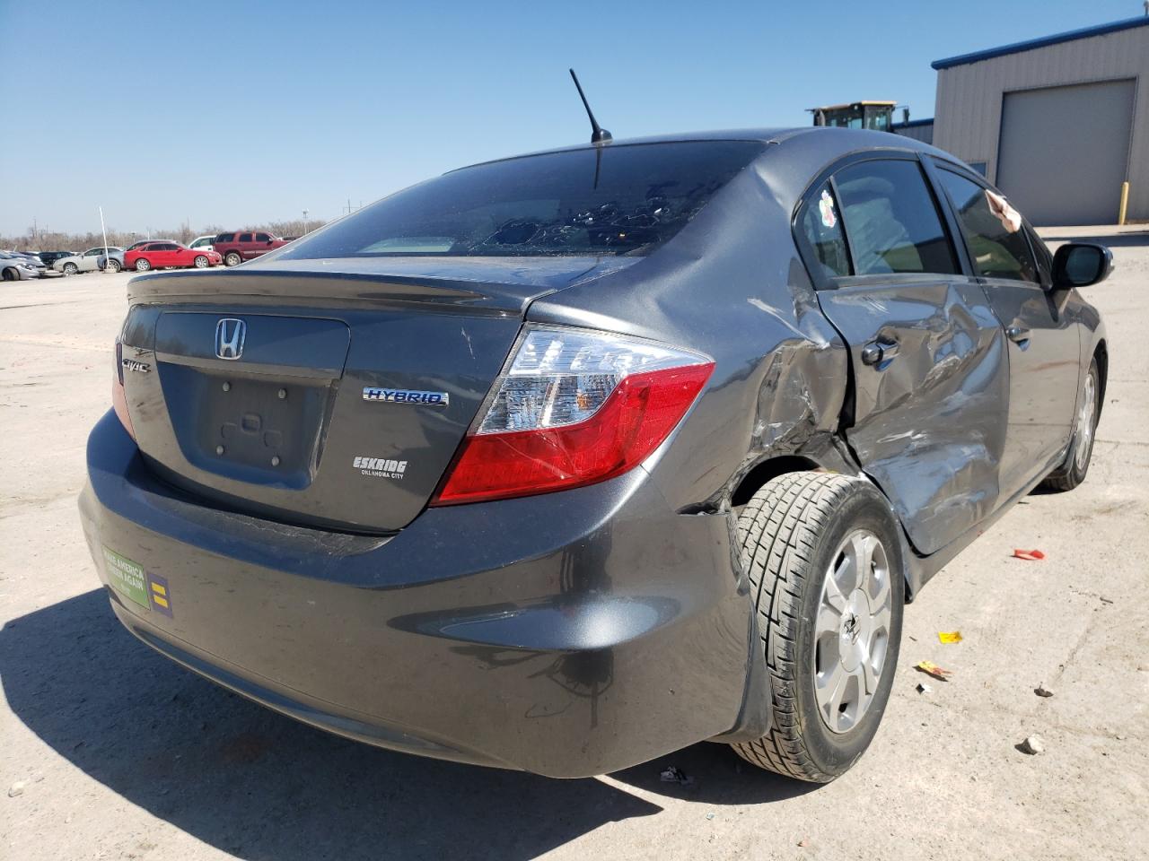 Photo 4 from auction – 2012 HONDA CIVIC HYBR with VIN JHMFB4F36CS003635