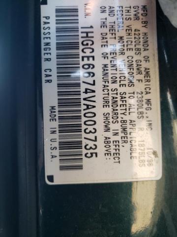 Photo 10 from auction – 1997 HONDA ACCORD EX with VIN 1HGCE6674VA003735
