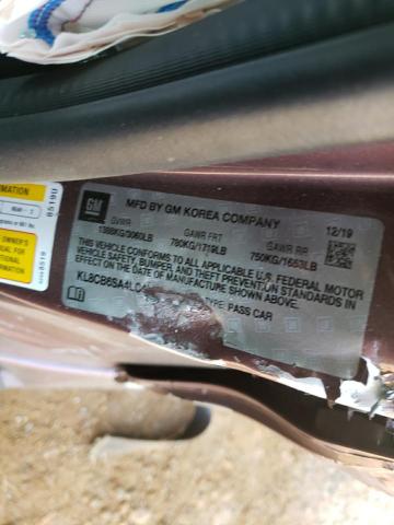 Photo 10 from auction – 2020 CHEVROLET SPARK LS with VIN KL8CB6SA4LC450827