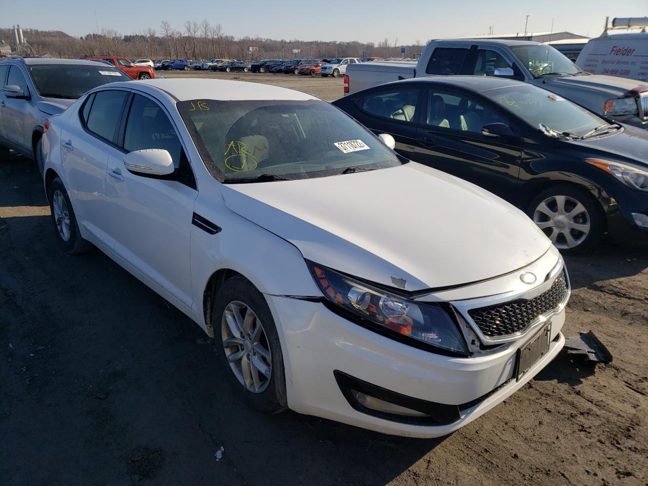 KIA OPTIMA LX 2013 with VIN 5XXGM4A77DG187358 - Photo from auction