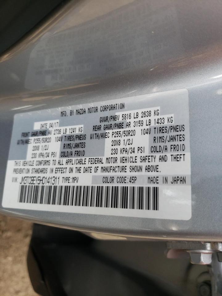 Photo 10 from auction – 2017 MAZDA CX-9 SIGNA with VIN JM3TCBEY5H0141311
