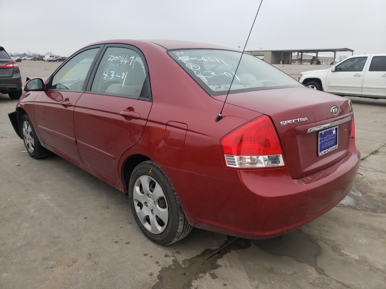 Photo 3 from auction – 2009 KIA SPECTRA EX with VIN KNAFE221295645971