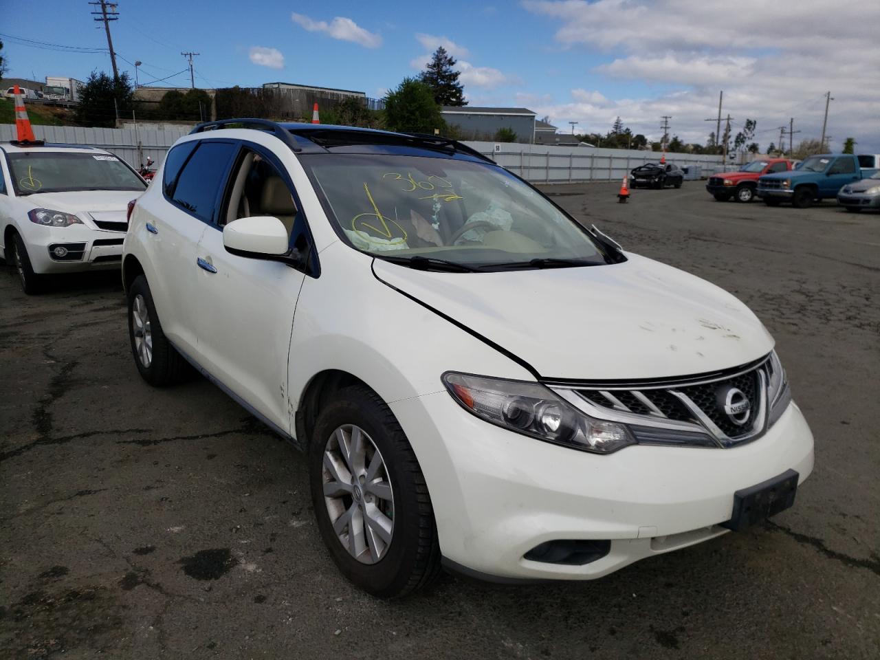 Photo 1 from auction – 2011 NISSAN MURANO S with VIN JN8AZ1MW1BW155370