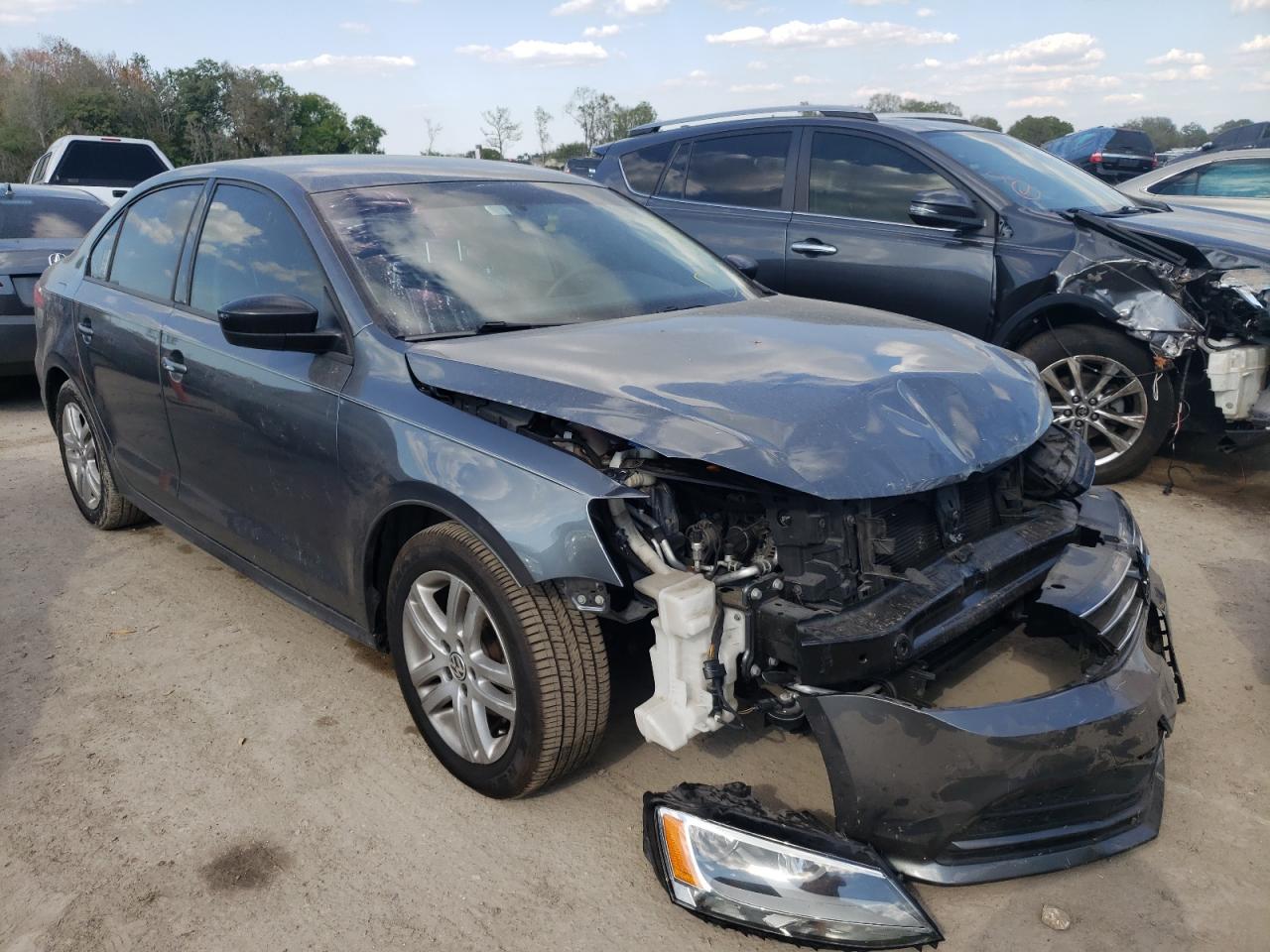 VOLKSWAGEN JETTA BASE 2015 with VIN 3VW2K7AJ2FM351255 - Photo from auction